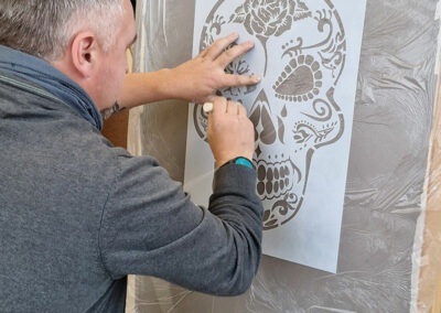 Workshop fuer Stucco Veneziano Marmorino Betonoptik schablonen 27